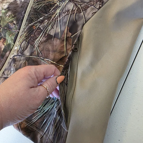 Habit Women's Utility Jacket - Camouflage and Tan Scent Factor Size Medium - Picture 7 of 10
